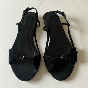 Doen black suede Bastille sandals